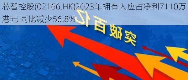 芯智控股(02166.HK)2023年拥有人应占净利7110万港元 同比减少56.8%