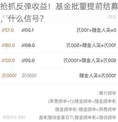 抢抓反弹收益！基金批量提前结募，什么信号？