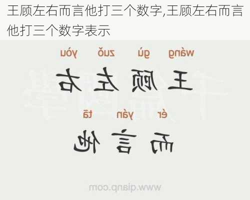 王顾左右而言他打三个数字,王顾左右而言他打三个数字表示