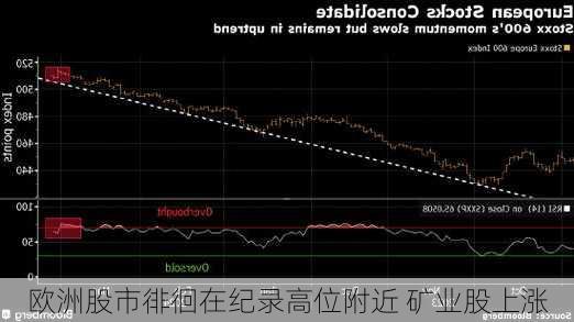 欧洲股市徘徊在纪录高位附近 矿业股上涨