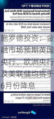 施罗德投资：金融市场预期英国央行、欧洲央行及美联储均将于6月份降息