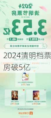 2024清明档票房破5亿