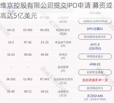 维京控股有限公司提交IPO申请 募资或高达5亿美元