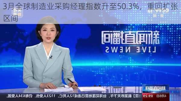 3月全球制造业采购经理指数升至50.3%，重回扩张区间