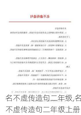 名不虚传造句二年级,名不虚传造句二年级上册