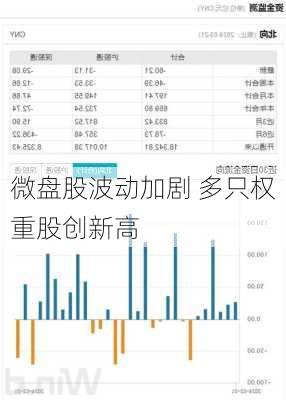 微盘股波动加剧 多只权重股创新高