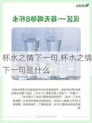 杯水之情下一句,杯水之情下一句是什么