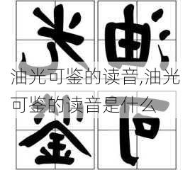 油光可鉴的读音,油光可鉴的读音是什么