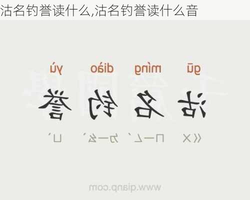 沽名钓誉读什么,沽名钓誉读什么音