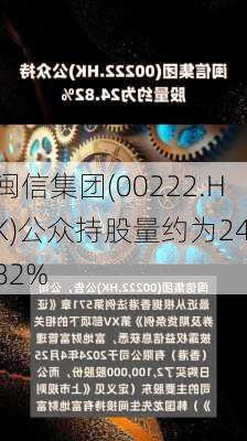 闽信集团(00222.HK)公众持股量约为24.82%