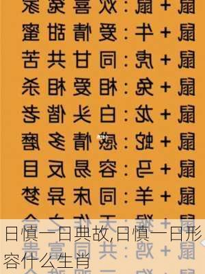 日慎一日典故,日慎一日形容什么生肖