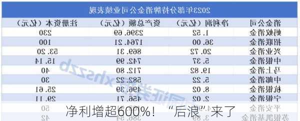 净利增超600%！“后浪”来了