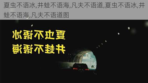 夏虫不语冰,井蛙不语海,凡夫不语道,夏虫不语冰,井蛙不语海,凡夫不语道图