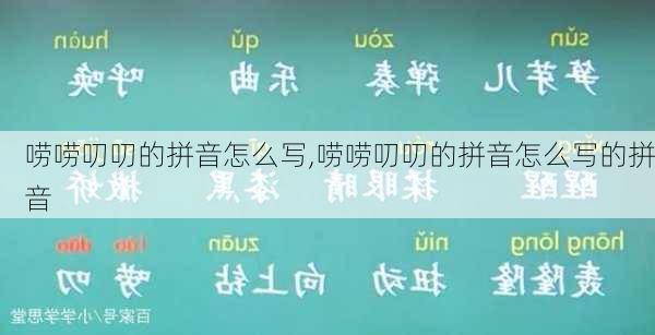 唠唠叨叨的拼音怎么写,唠唠叨叨的拼音怎么写的拼音