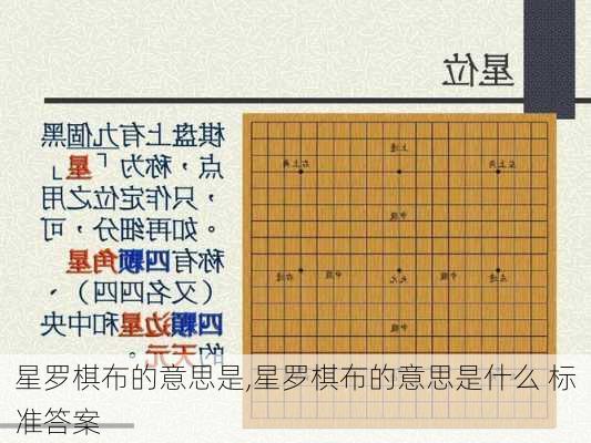 星罗棋布的意思是,星罗棋布的意思是什么 标准答案