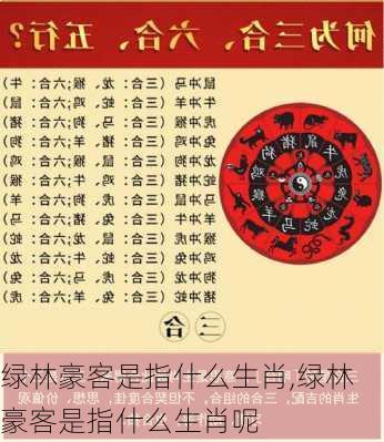 绿林豪客是指什么生肖,绿林豪客是指什么生肖呢