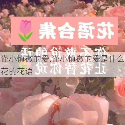 谨小慎微的爱,谨小慎微的爱是什么花的花语