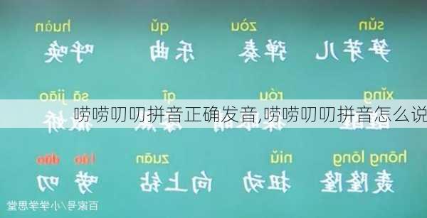 唠唠叨叨拼音正确发音,唠唠叨叨拼音怎么说