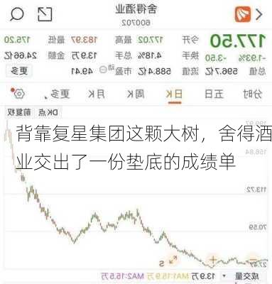 背靠复星集团这颗大树，舍得酒业交出了一份垫底的成绩单