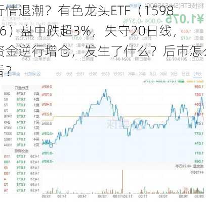 行情退潮？有色龙头ETF（159876）盘中跌超3%，失守20日线，资金逆行增仓，发生了什么？后市怎么看？