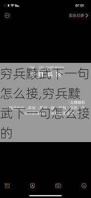 穷兵黩武下一句怎么接,穷兵黩武下一句怎么接的