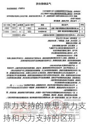 鼎力支持的意思,鼎力支持和大力支持的区别