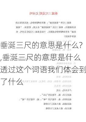 垂涎三尺的意思是什么?,垂涎三尺的意思是什么透过这个词语我们体会到了什么