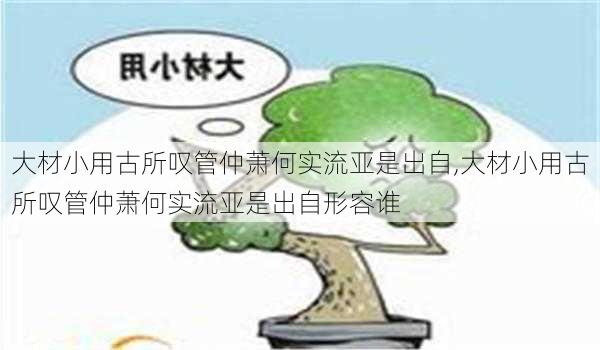 大材小用古所叹管仲萧何实流亚是出自,大材小用古所叹管仲萧何实流亚是出自形容谁