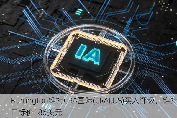 Barrington维持CRA国际(CRAI.US)买入评级，维持目标价186美元