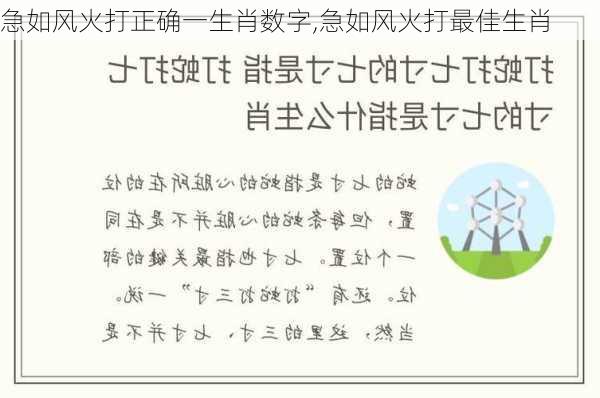 急如风火打正确一生肖数字,急如风火打最佳生肖