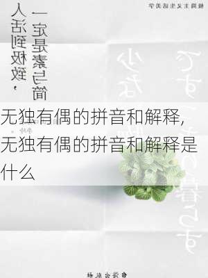 无独有偶的拼音和解释,无独有偶的拼音和解释是什么