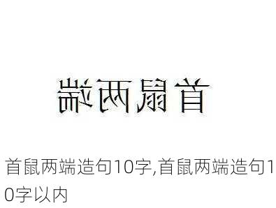 首鼠两端造句10字,首鼠两端造句10字以内