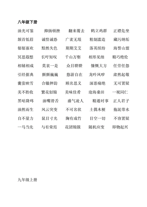 四字词语词典,四字词语词典电子版