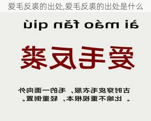 爱毛反裘的出处,爱毛反裘的出处是什么