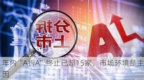 年内“A拆A”终止已超15家，市场环境是主因