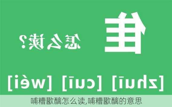 哺糟歠醨怎么读,哺糟歠醨的意思