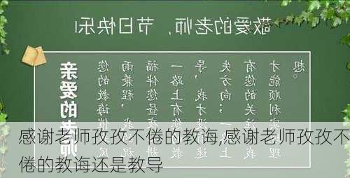 感谢老师孜孜不倦的教诲,感谢老师孜孜不倦的教诲还是教导