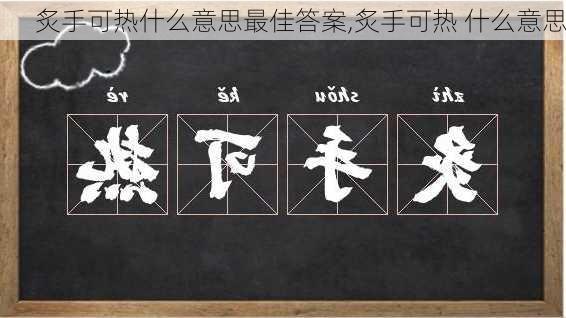 炙手可热什么意思最佳答案,炙手可热 什么意思