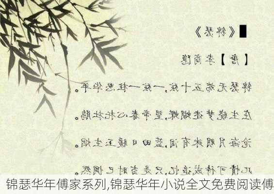 锦瑟华年傅家系列,锦瑟华年小说全文免费阅读傅