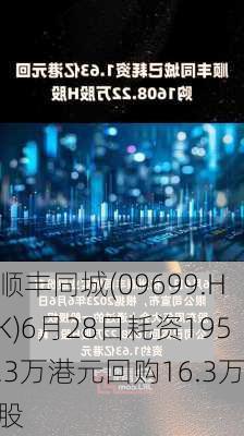 顺丰同城(09699.HK)6月28日耗资195.3万港元回购16.3万股