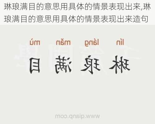 琳琅满目的意思用具体的情景表现出来,琳琅满目的意思用具体的情景表现出来造句