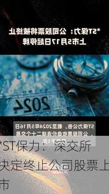 *ST保力：深交所决定终止公司股票上市