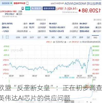欧盟“反垄断女皇”：正在初步调查英伟达AI芯片的供应问题