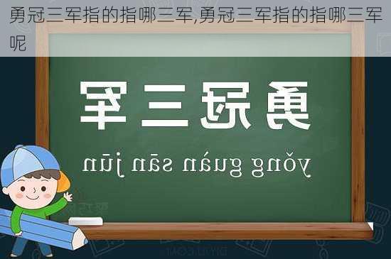 勇冠三军指的指哪三军,勇冠三军指的指哪三军呢