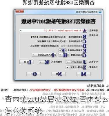 杏雨梨云u盘启动教程,杏雨梨云怎么装系统