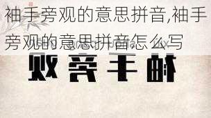 袖手旁观的意思拼音,袖手旁观的意思拼音怎么写