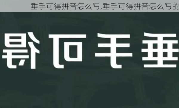 垂手可得拼音怎么写,垂手可得拼音怎么写的