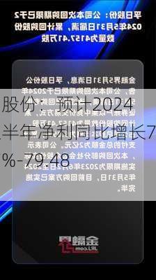 孚日股份：预计2024年上半年净利同比增长71.57%-79.48%