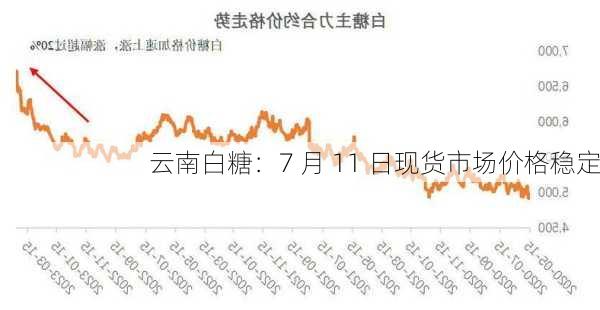 云南白糖：7 月 11 日现货市场价格稳定