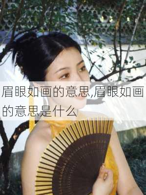 眉眼如画的意思,眉眼如画的意思是什么